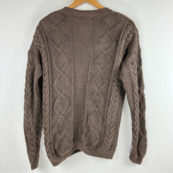 Vtg Hunters Run Women’s Cable Knit Henley Sweater. Size M - Picture 2 of 8